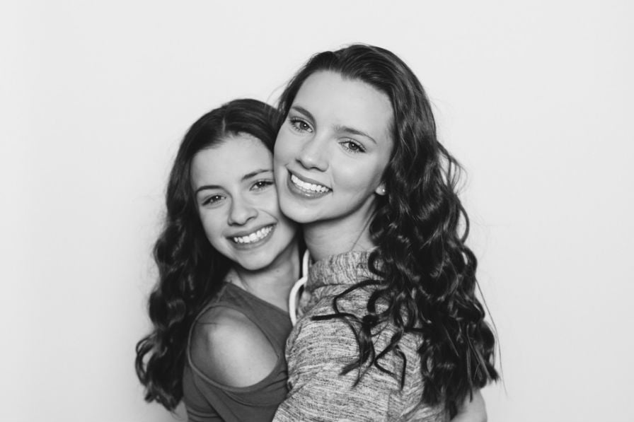 2 girls smiling